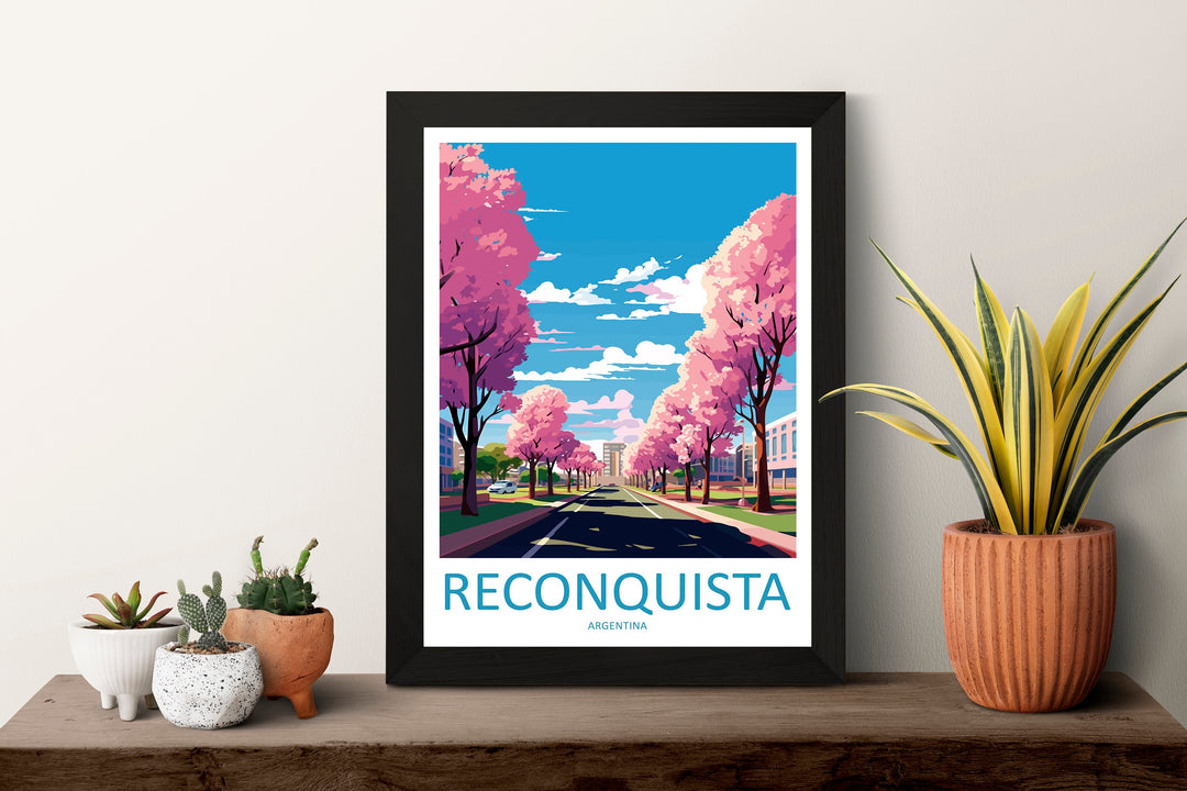 Reconquista Travel Print Wall Art Reconquista Wall Hanging Home Decor Reconquista Gift Art Lovers Wall Art Print Art Argentina Travel Poster