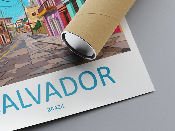 Salvador Travel Print Wall Art Salvador Wall Hanging Home Decor Salvador Gift Art Lovers Wall Art Print Art Brazil Wall Art Poster