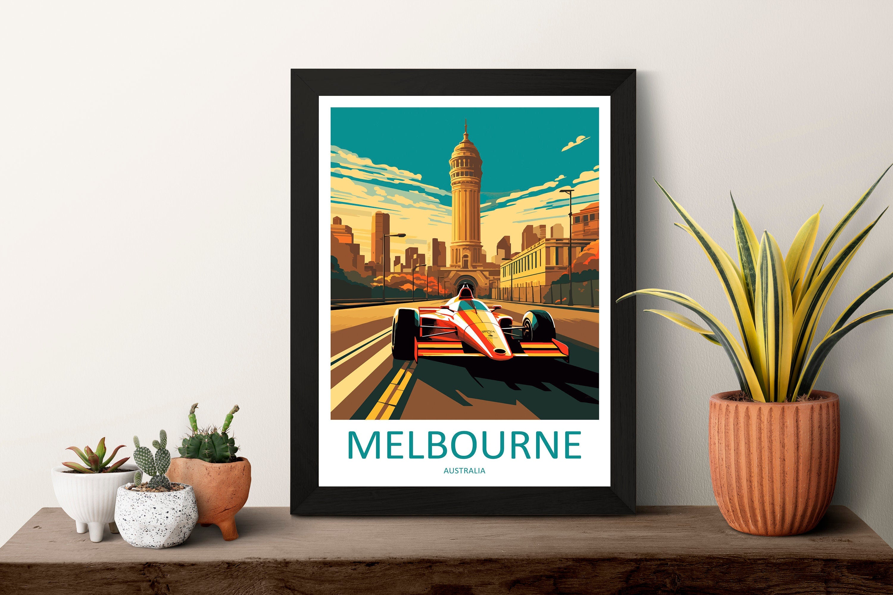 Melbourne Travel Print