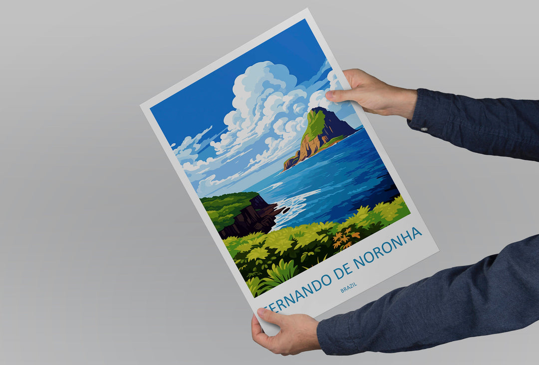 Fernando De Noronha Travel Print Wall Art Fernando De Noronha Wall Hanging Home Decor Fernando De Noronha Gift Art Lover Brazil Travel Poste