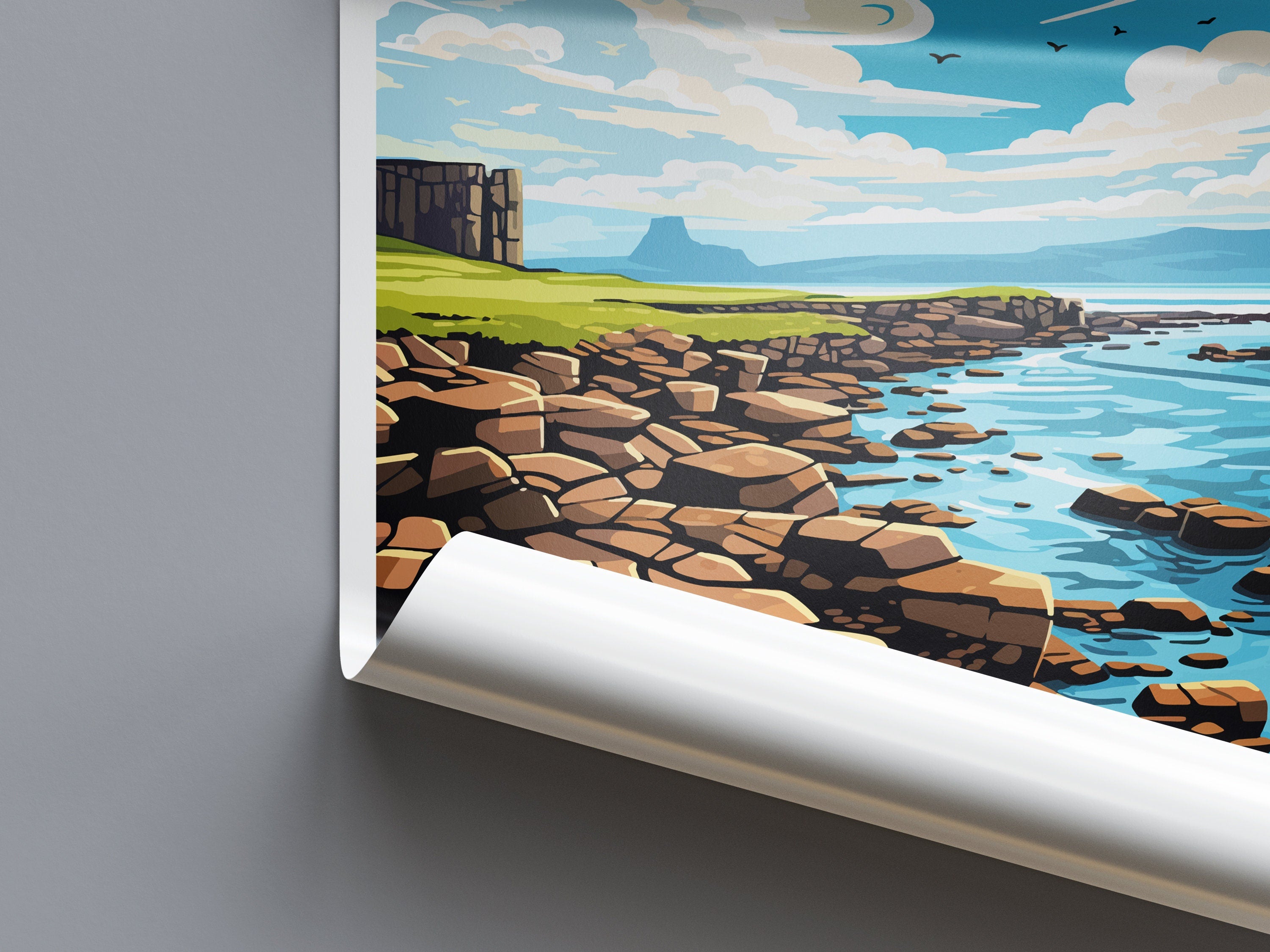 Isle Of Staffa Travel Print