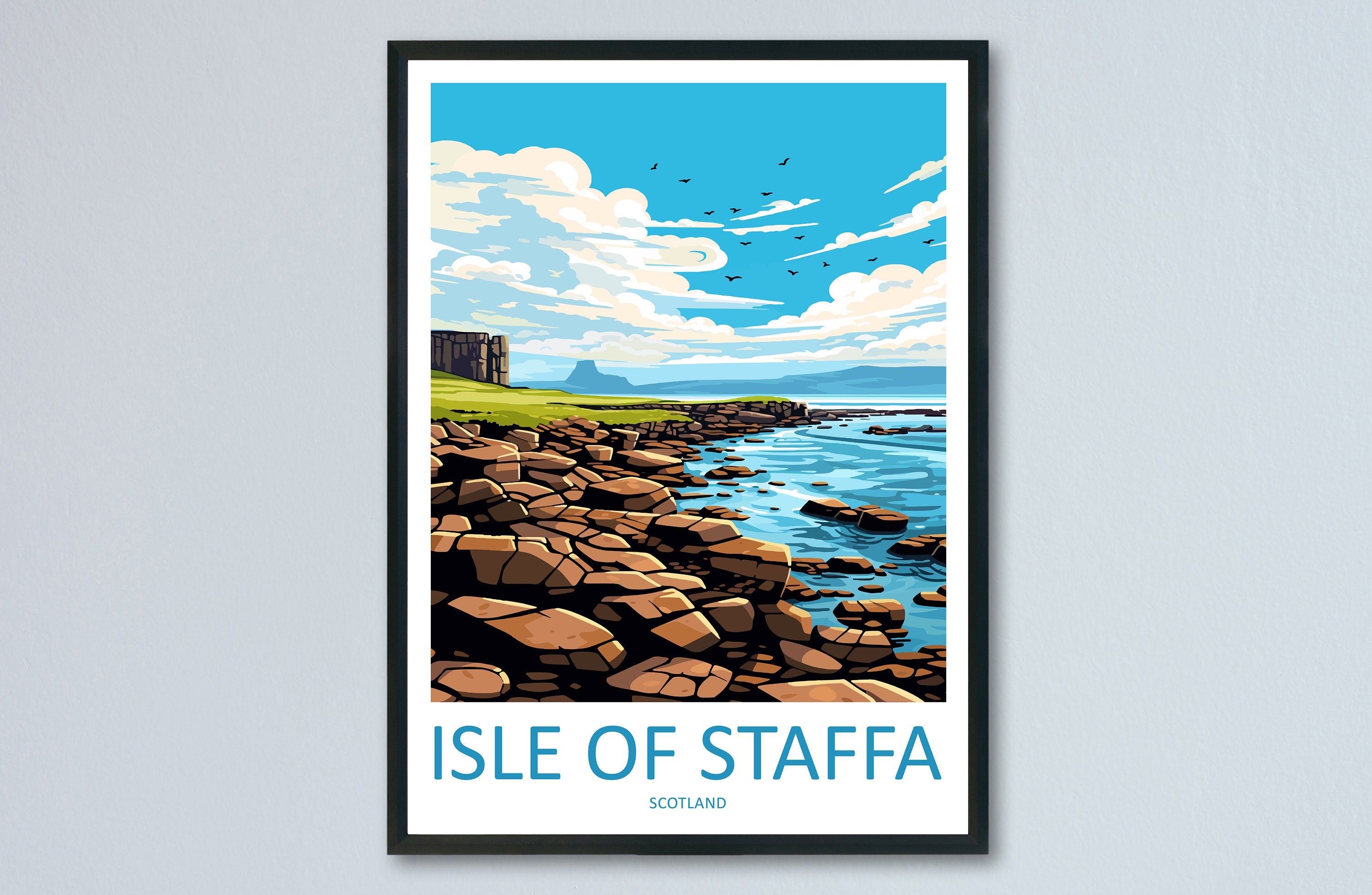 Isle Of Staffa Travel Print