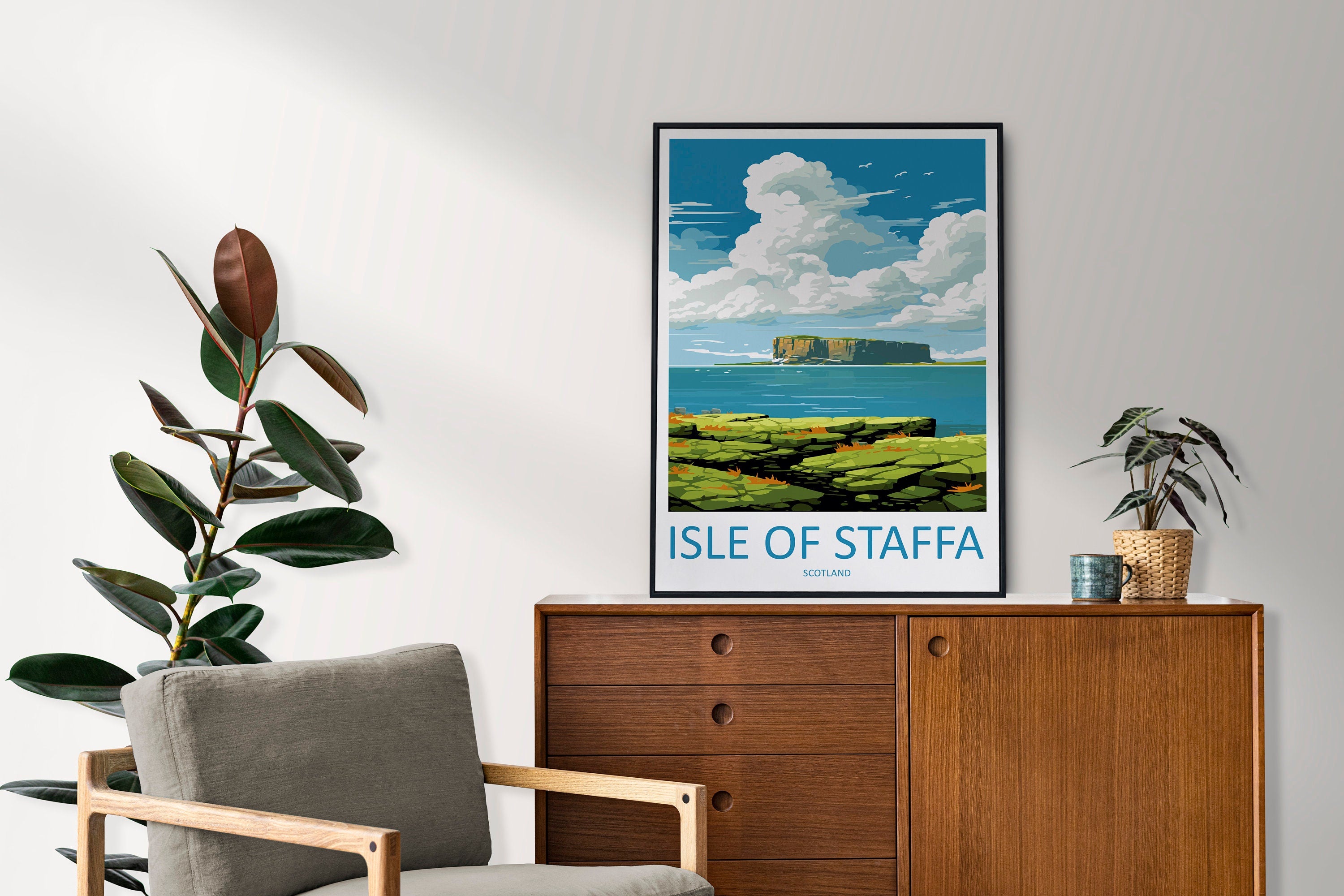 Isle Of Staffa Travel Print