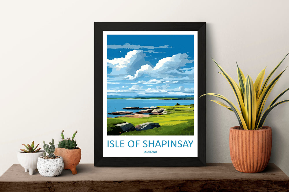 Isle Of Shapinsay Travel Print Wall Art Isle Of Shapinsay Wall Hanging Home Décor Isle Of Shapinsay Gift Art Lovers Scotland Art Lover
