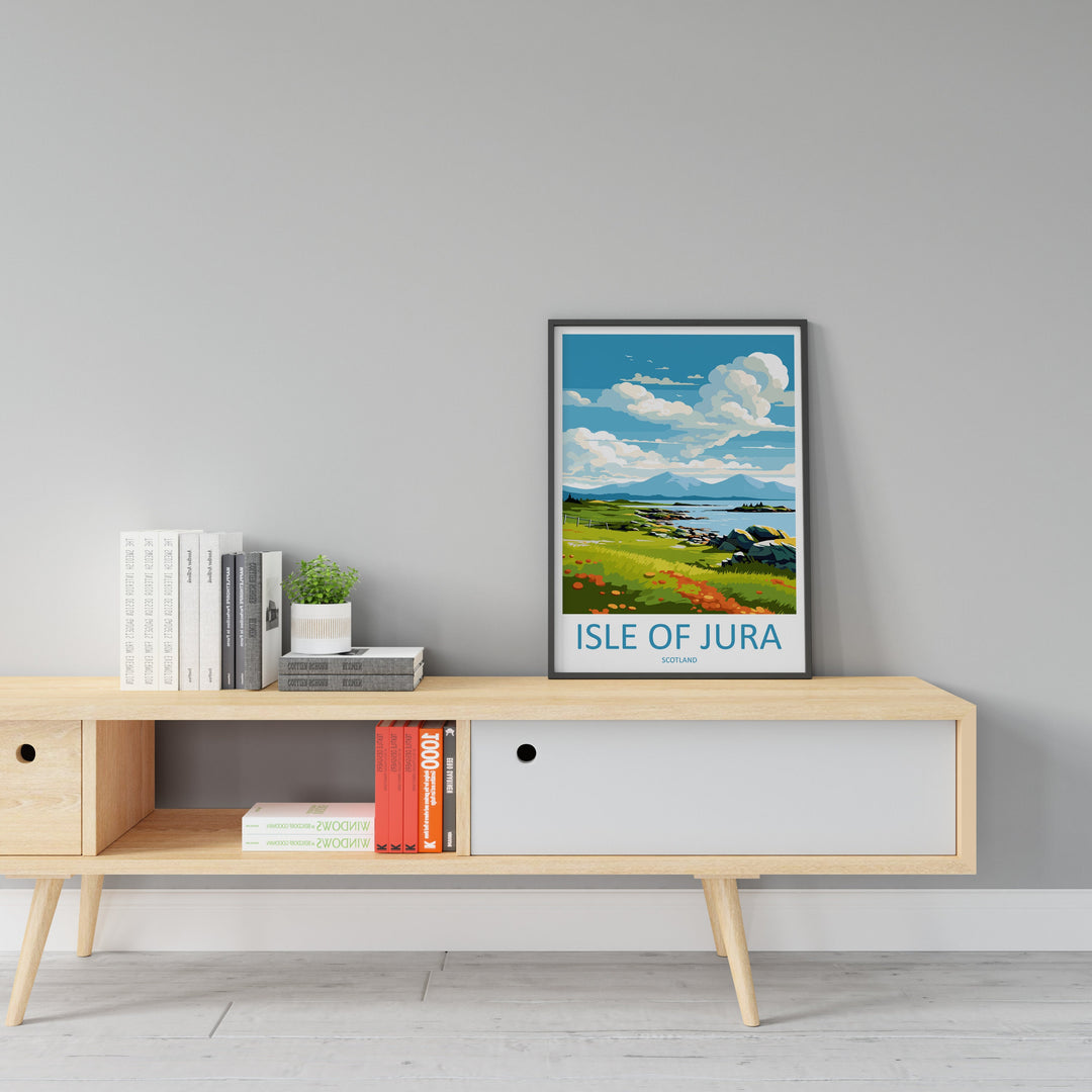 Isle Of Jura Travel Print Wall Art Isle Of Jura Wall Hanging Home Décor Isle Of Jura Gift Art Lovers Scotland Art Lover Travel Gift