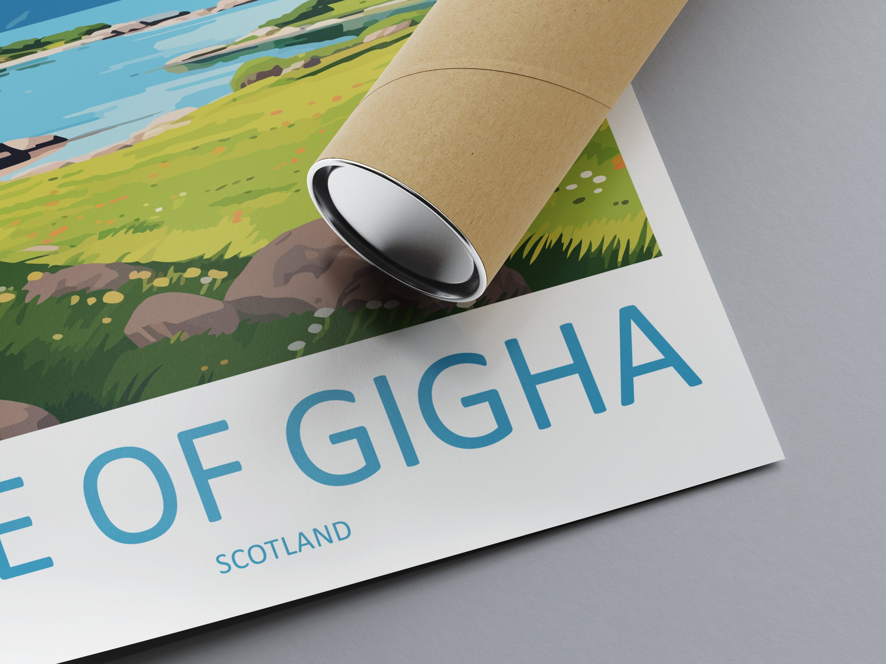 Isle Of Gigha Travel Print