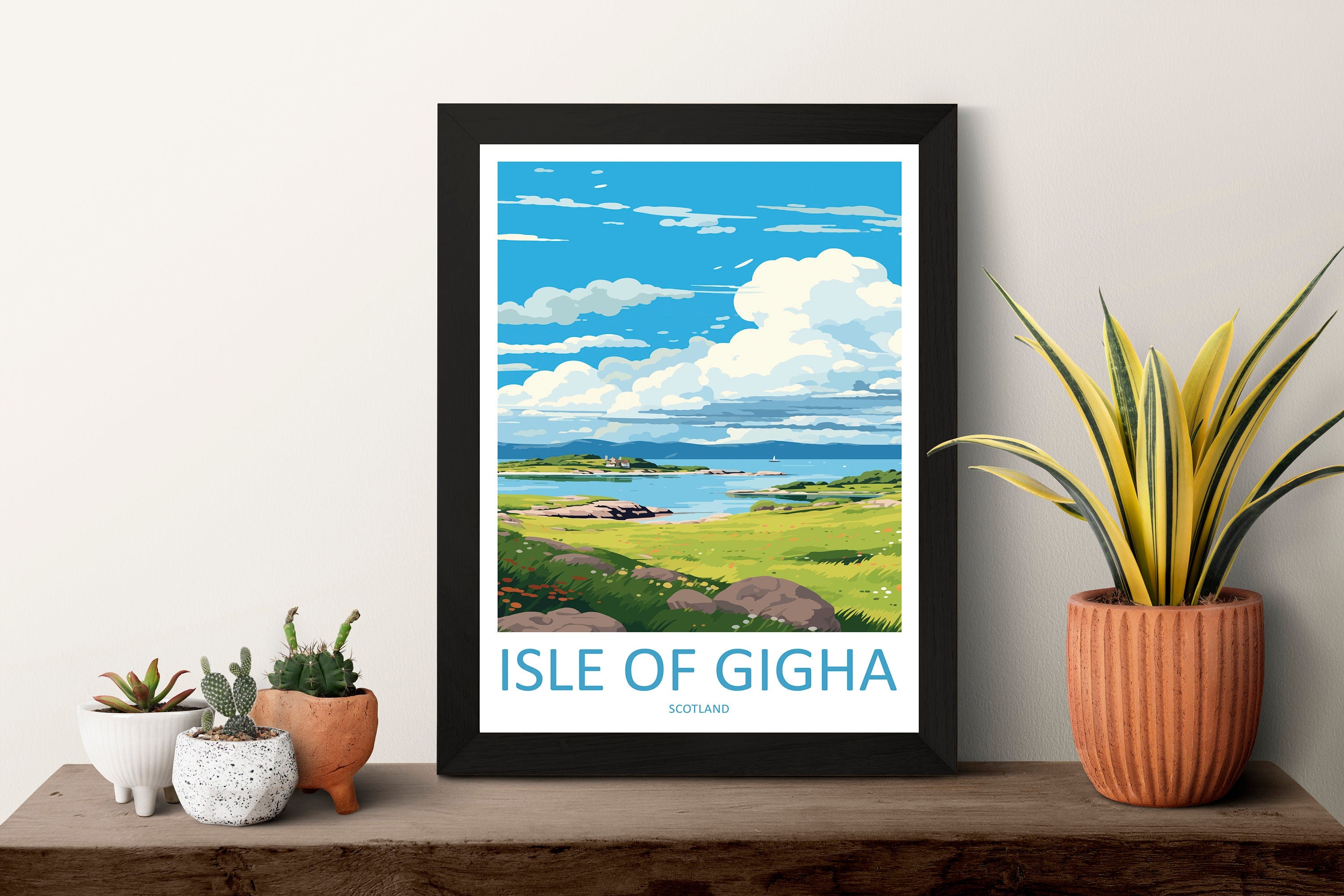 Isle Of Gigha Travel Print