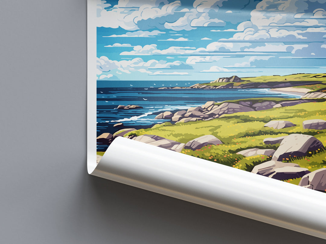 Isle Of Coll Travel Print Wall Art Isle Of Coll Wall Hanging Home Décor Isle Of Coll Gift Art Lovers Scotland Art Lover Travel Gift