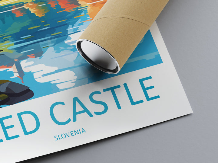 Bled Castle Travel Print Bled Castle Home Décor Slovenia Art Print Bled Castle Wall Print For Gift Wall Hanging Art Travel Slovenia Artwork