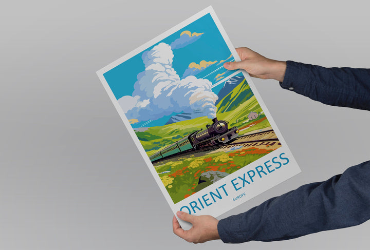 Orient Express Travel Print Wall Art Orient Express Wall Hanging Home Décor Orient Express Gift Art Lovers Europe Art Lover Gift Europe Deco