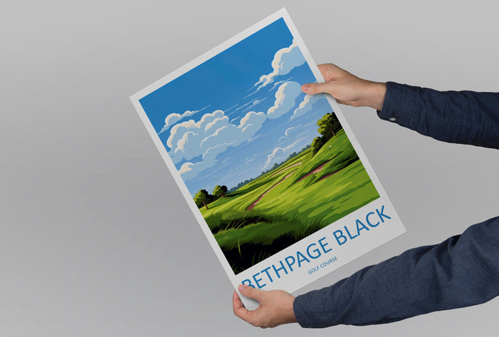 Bethpage Black Golf Course Travel Print Wall Art Bethpage Black Wall Hanging Home Décor Bethpage Black Golf Art Gift Art Lovers Golf Art