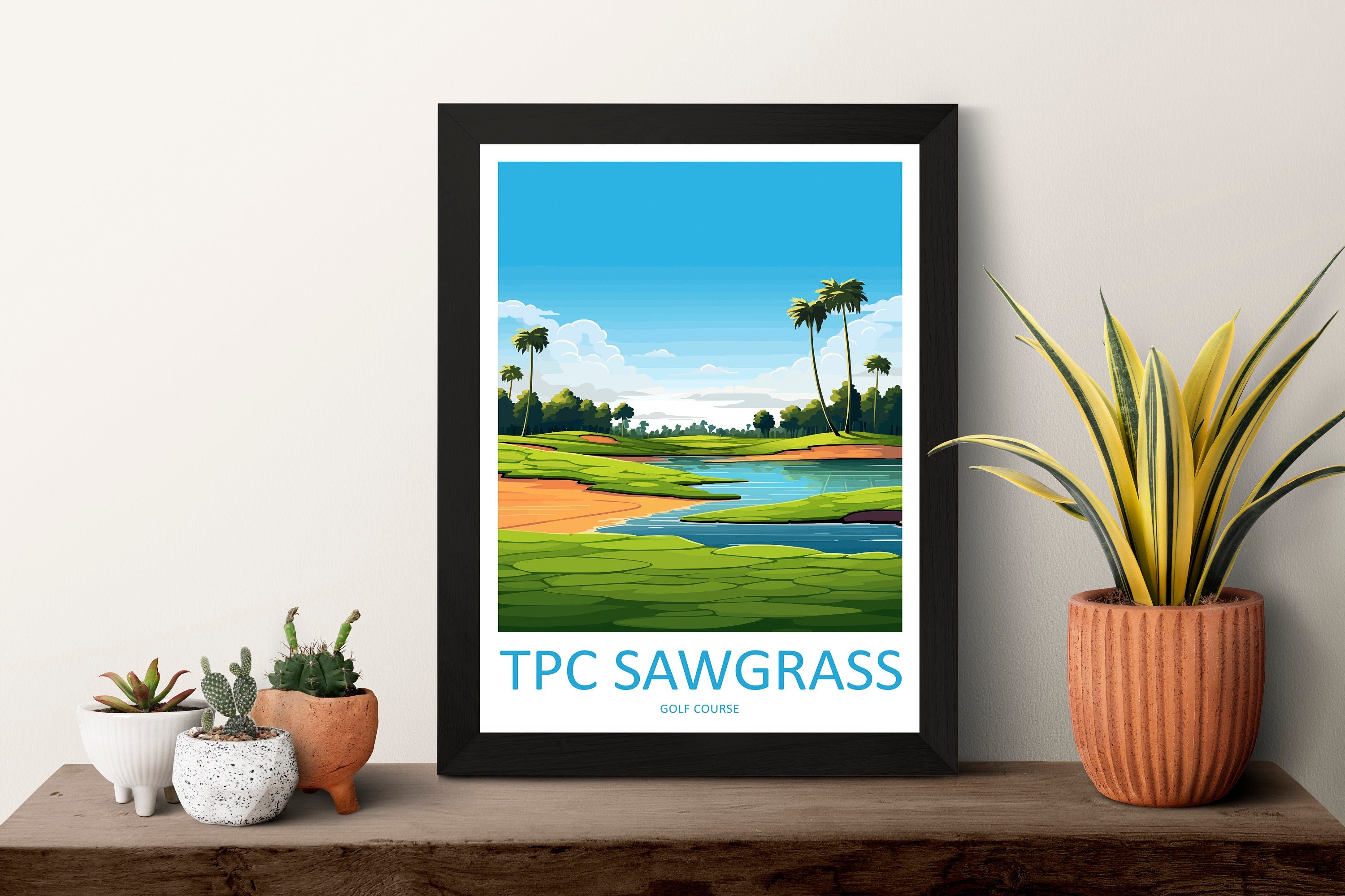 TPC Sawgrass Golf Course Travel Print