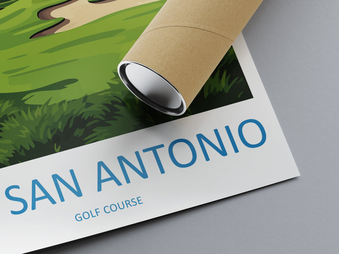 TPC San Antonio Golf Travel Print Wall Art TPC San Antonio Golf Wall Hanging Home Décor TPC San Antonio Golf Art Gift Art Lovers Golf Art