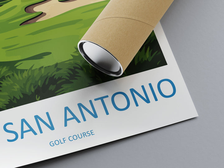 TPC San Antonio Golf Travel Print Wall Art TPC San Antonio Golf Wall Hanging Home Décor TPC San Antonio Golf Art Gift Art Lovers Golf Art