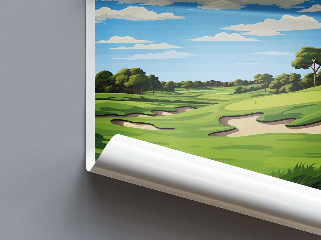 TPC San Antonio Golf Travel Print Wall Art TPC San Antonio Golf Wall Hanging Home Décor TPC San Antonio Golf Art Gift Art Lovers Golf Art