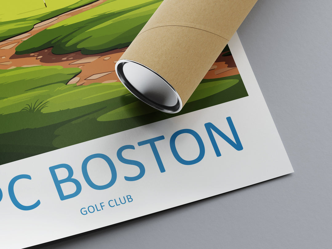 TPC Boston Golf Club Travel Print Wall Art TPC Boston Golf Wall Hanging Home Décor TPC Boston Golf Art Gift Art Lovers Golf Art