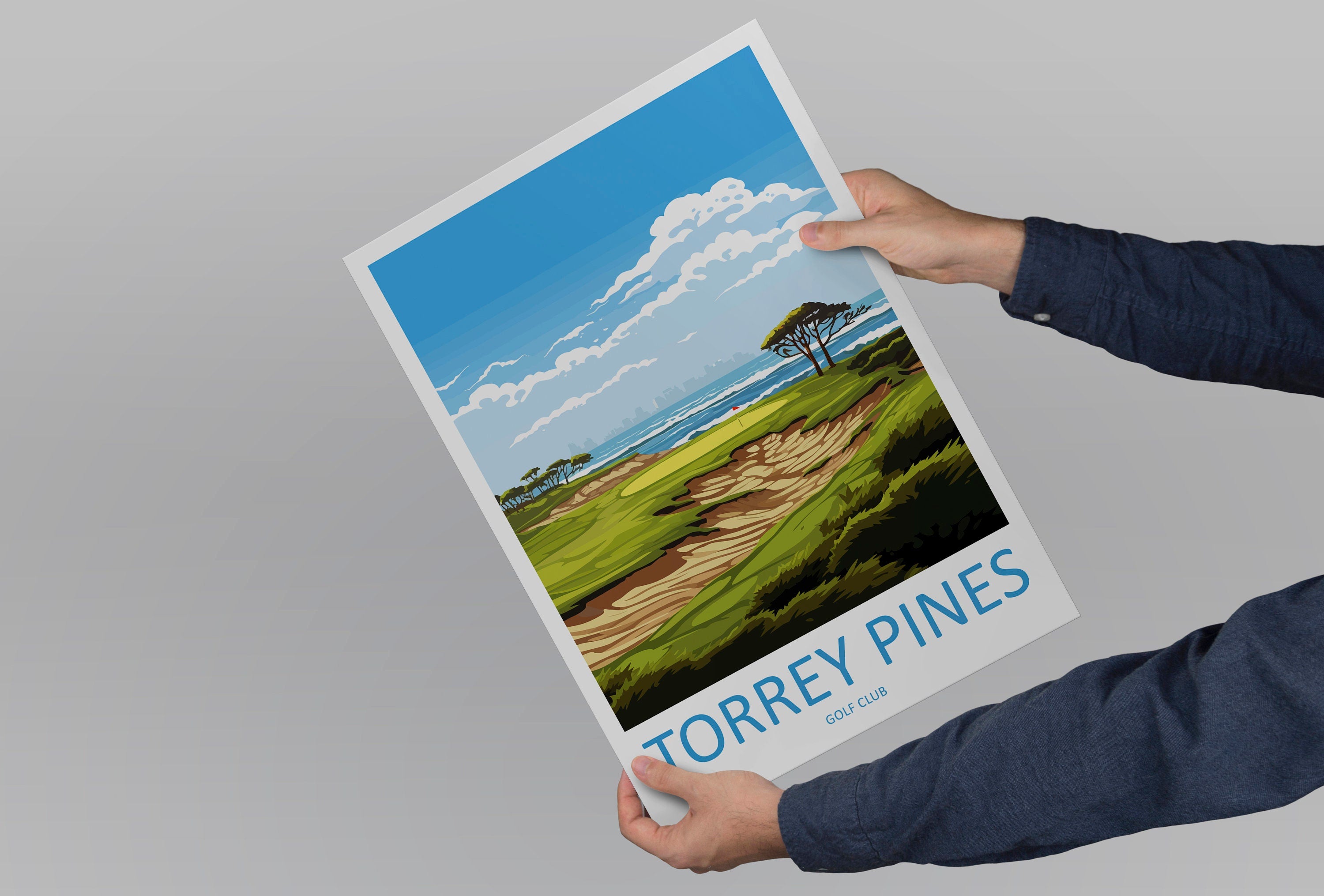 Torrey Pines Golf Course Travel Print