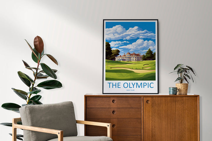 The Olympic Golf Club Travel Print Wall Art The Olympic Golf Course Wall Hanging Home Décor The Olympic Golf Course Gift Art Lovers