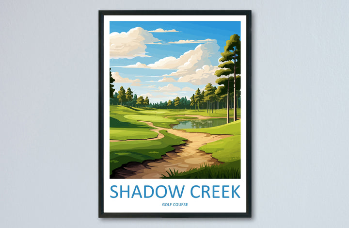 Shadow Creek Golf Travel Print Wall Art Shadow Creek Golf Course Wall Hanging Home Décor Shadow Creek Golf Gift Art Lovers
