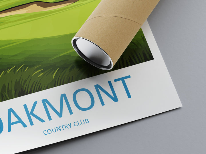 Oakmont Golf Club Travel Print Wall Art Oakmont Golf Club Wall Hanging Home Décor Oakmont Art Gift Art Lovers Golf Art