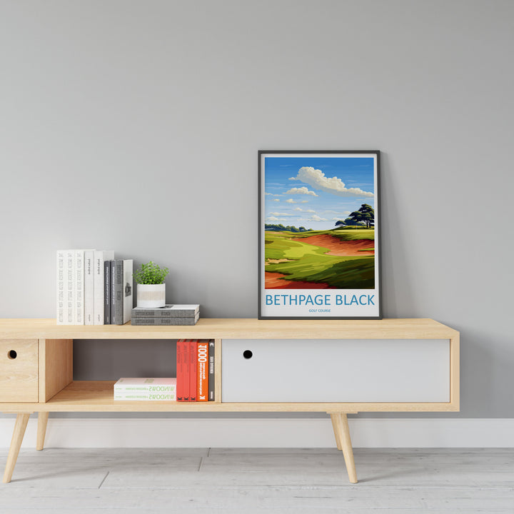 Bethpage Black Golf Club Travel Print Wall Art Bethpage Black Golf Club Wall Hanging Home Décor Bethpage Black Art Gift Art Lovers Golf Art