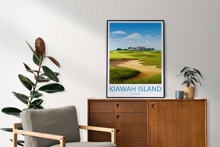 Kiawah Island Golf Club Travel Print Wall Art Kiawah Island Golf Club Wall Hanging Home Décor Kiawah Island Art Gift Art Lovers Golf Art