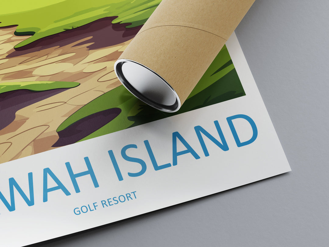 Kiawah Island Golf Club Travel Print Wall Art Kiawah Island Golf Club Wall Hanging Home Décor Kiawah Island Art Gift Art Lovers Golf Art