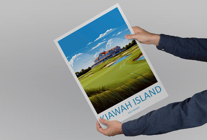 Kiawah Island Golf Club Travel Print Wall Art Kiawah Island Golf Club Wall Hanging Home Décor Kiawah Island Art Gift Art Lovers Golf Art