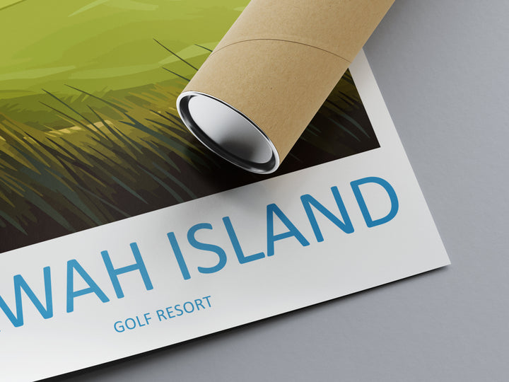 Kiawah Island Golf Club Travel Print Wall Art Kiawah Island Golf Club Wall Hanging Home Décor Kiawah Island Art Gift Art Lovers Golf Art