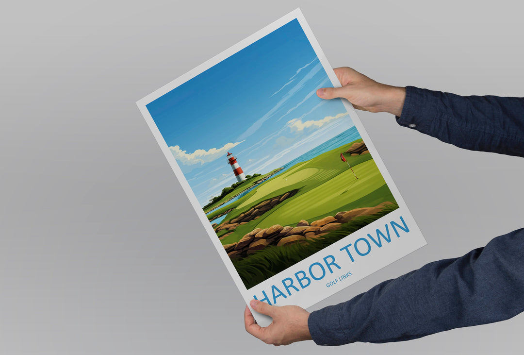 Harbor Town Golf Links Travel Print Wall Art Harbor Town Golf Club Wall Hanging Home Décor Harbor Town Course Art Gift Art Lovers Golf Art