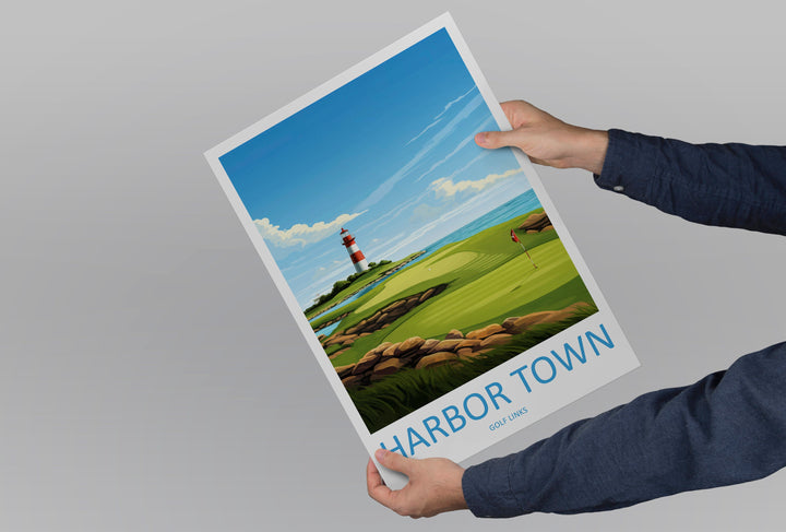 Harbor Town Golf Links Travel Print Wall Art Harbor Town Golf Club Wall Hanging Home Décor Harbor Town Course Art Gift Art Lovers Golf Art