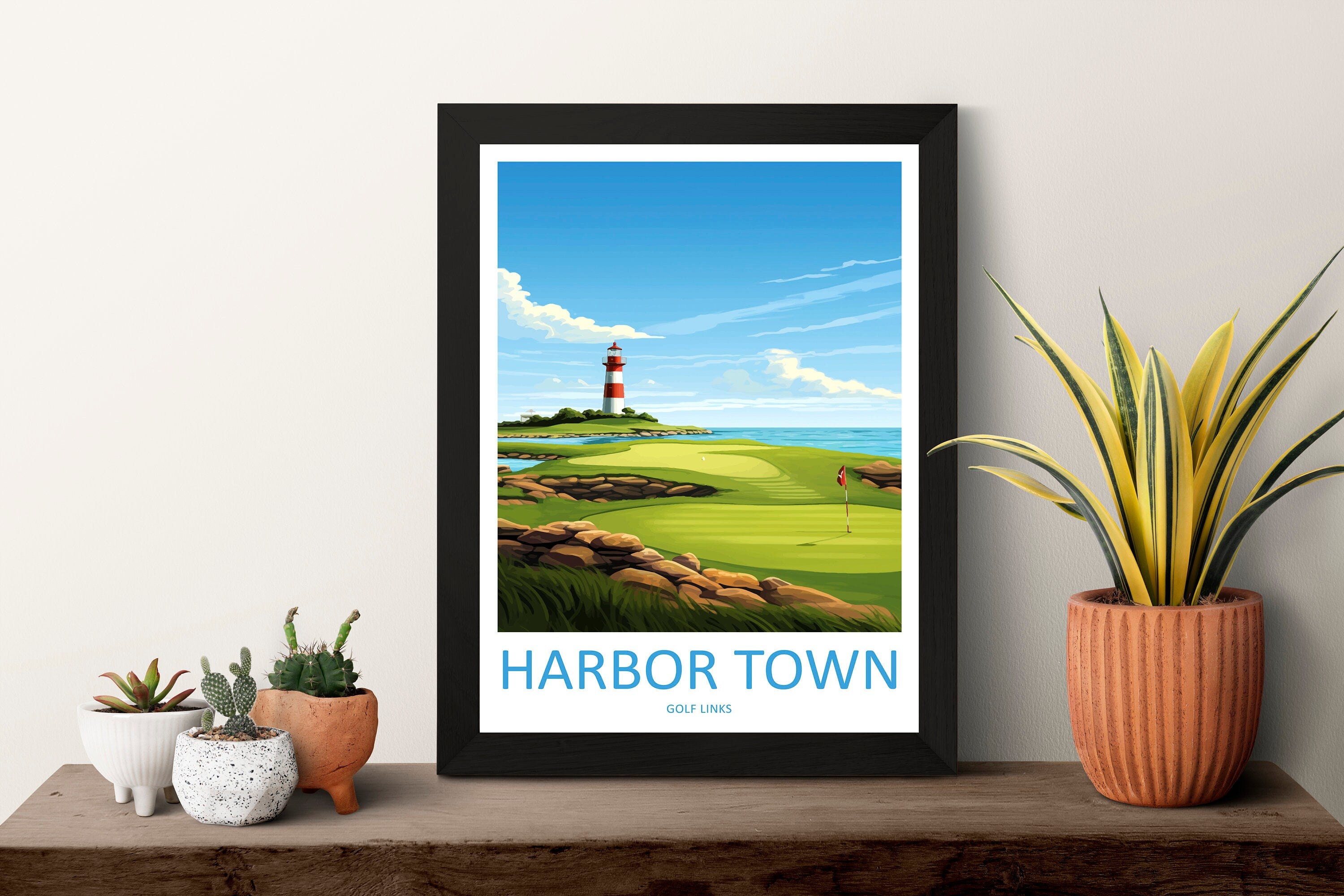 Harbor Town Golf Links Travel Print Wall Art Harbor Town Golf Club Wall Hanging Home Décor Harbor Town Course Art Gift Art Lovers Golf Art
