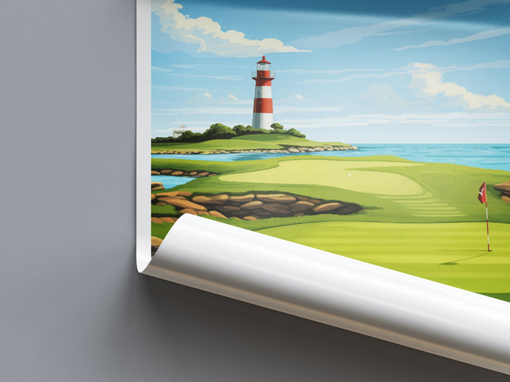 Harbor Town Golf Links Travel Print Wall Art Harbor Town Golf Club Wall Hanging Home Décor Harbor Town Course Art Gift Art Lovers Golf Art