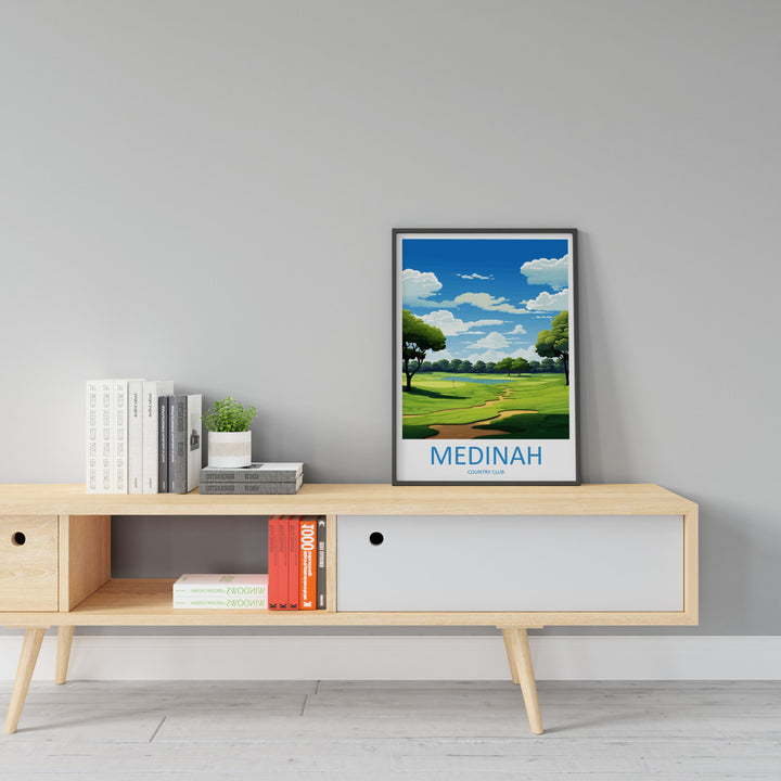 Medinah Golf Course Travel Print Wall Art Medinah Golf Club Wall Hanging Home Décor Medinah Golf Course Art Gift Art Lovers Golf Art