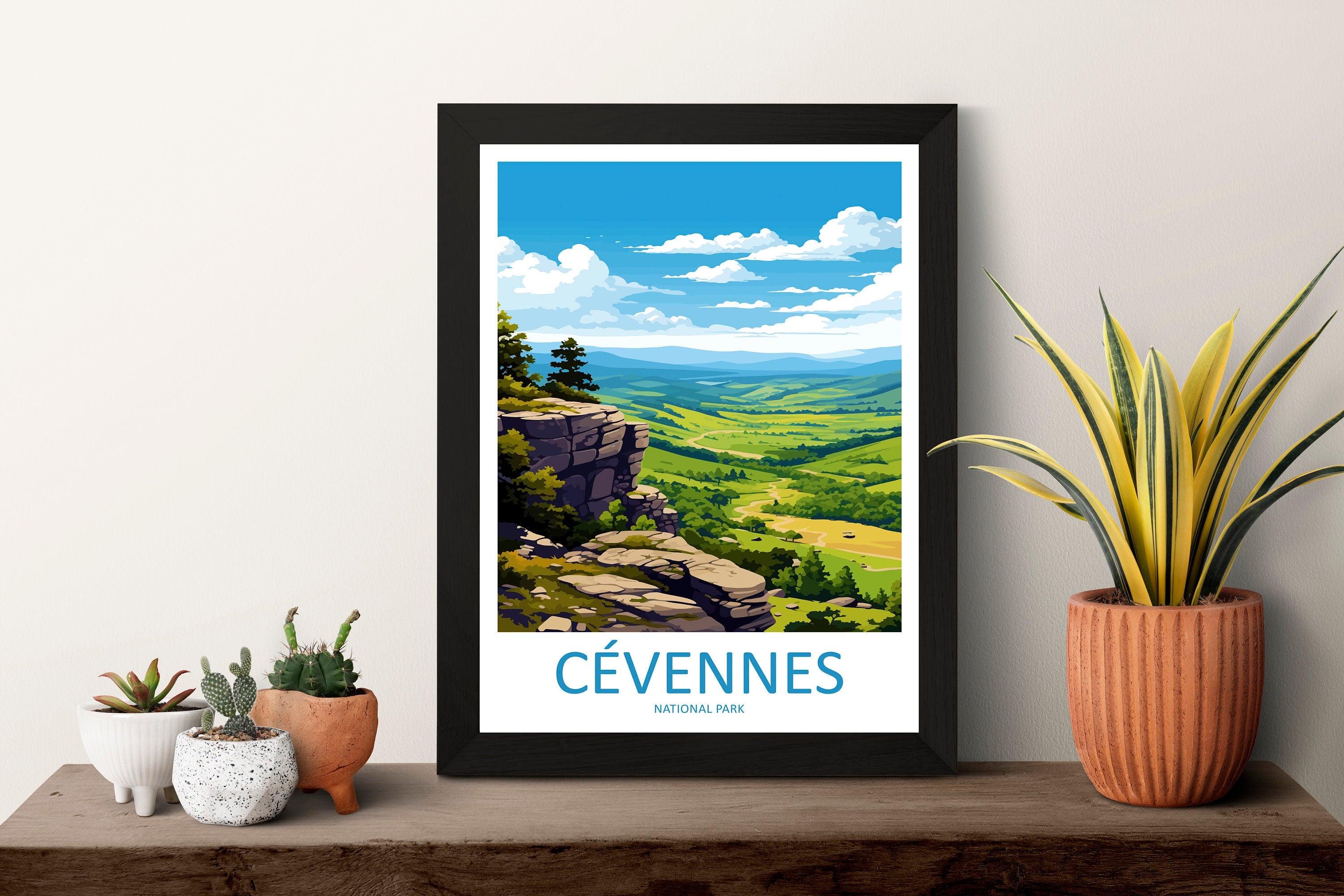 Cévennes National Park Travel Print