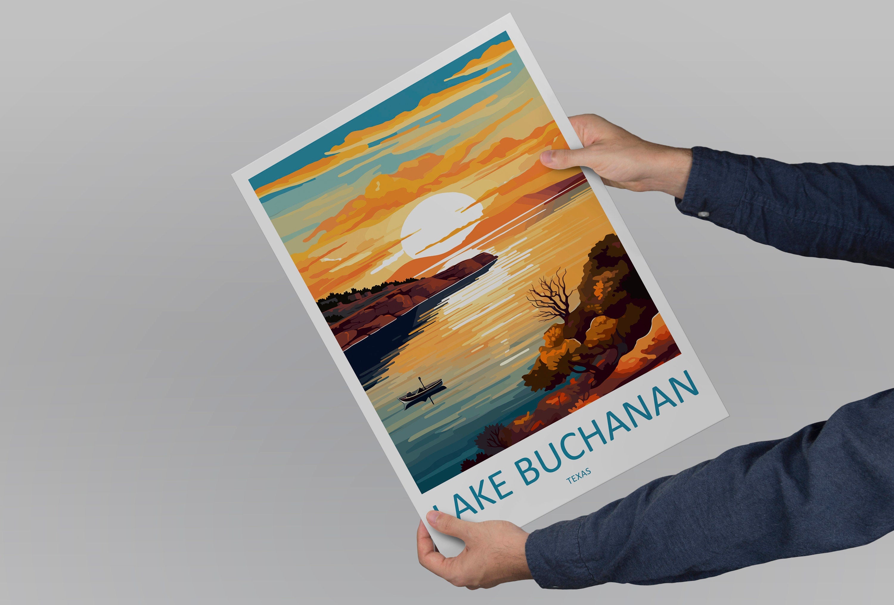 Lake Buchanan Travel Print