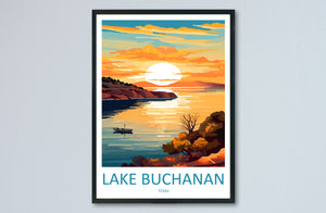 Lake Buchanan Travel Print