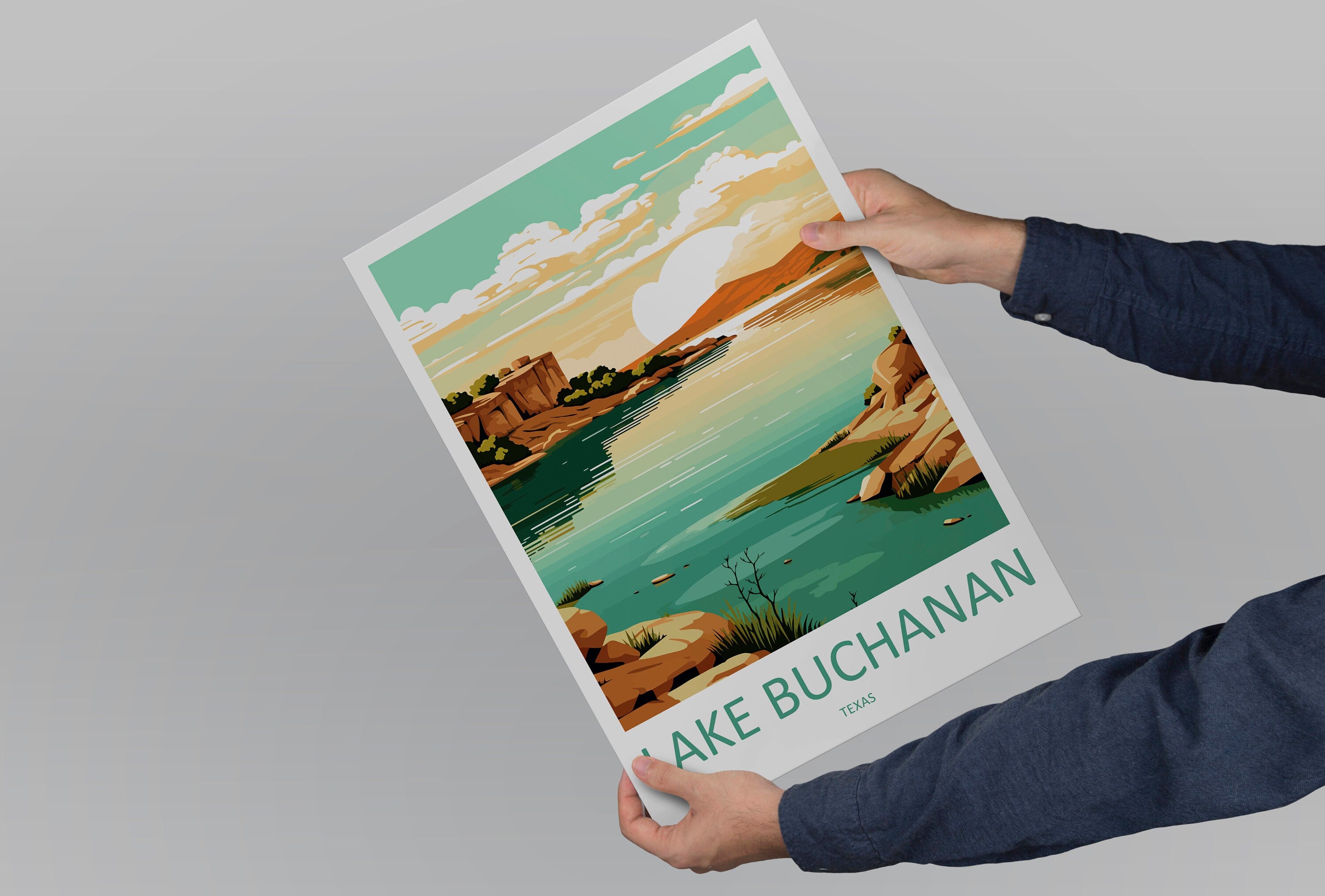 Lake Buchanan Travel Print