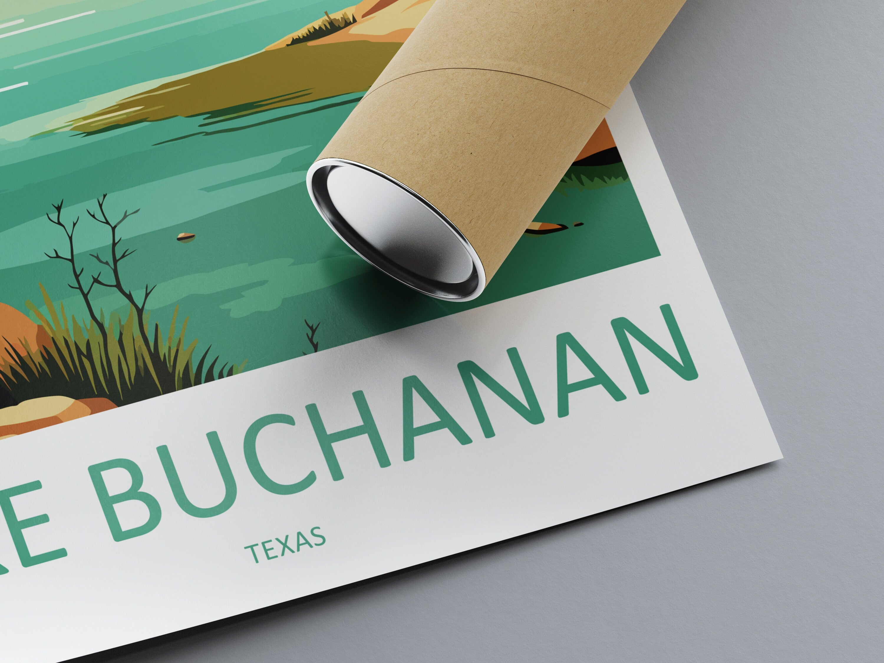 Lake Buchanan Travel Print