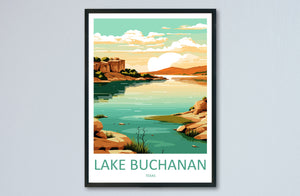 Lake Buchanan Travel Print