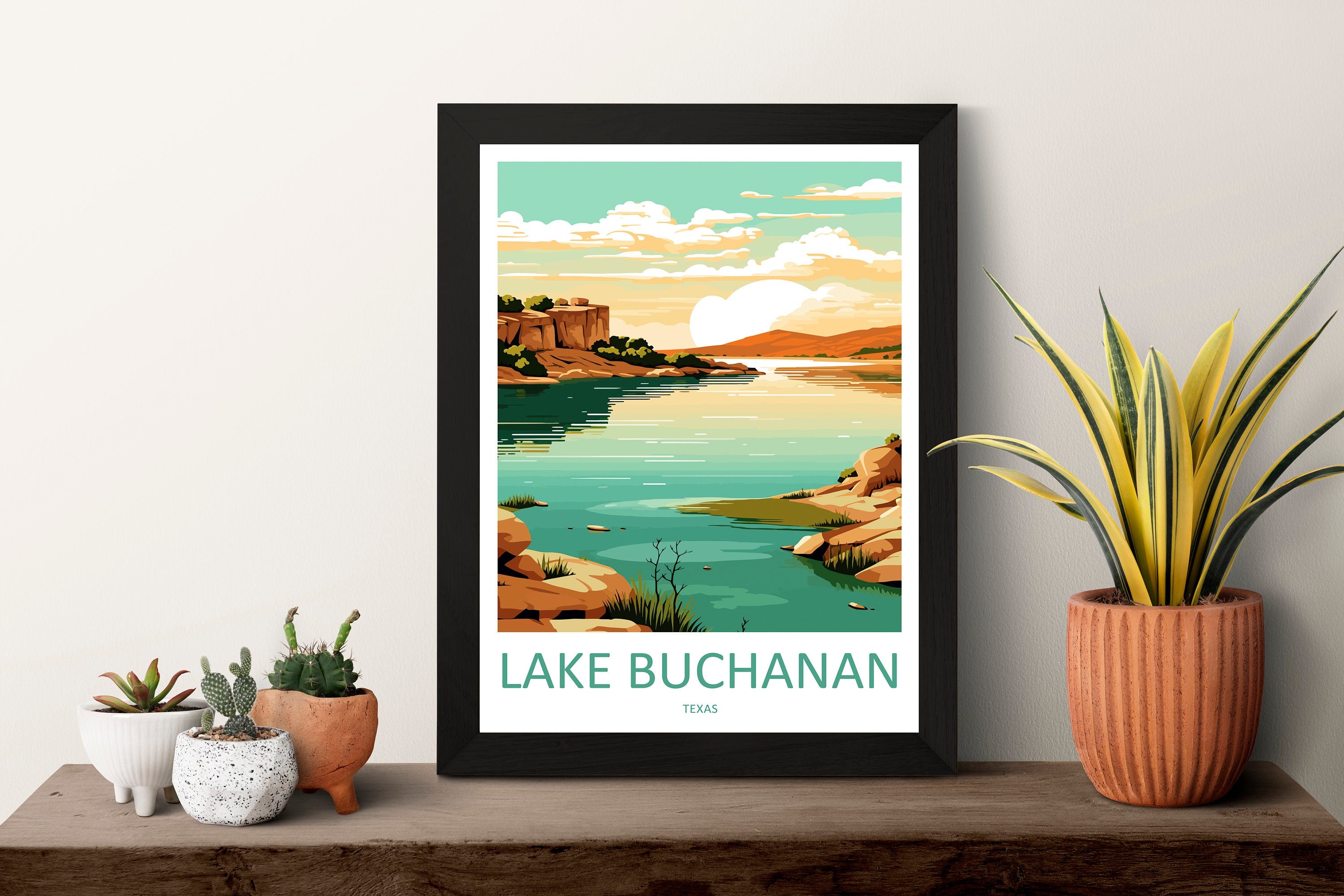 Lake Buchanan Travel Print