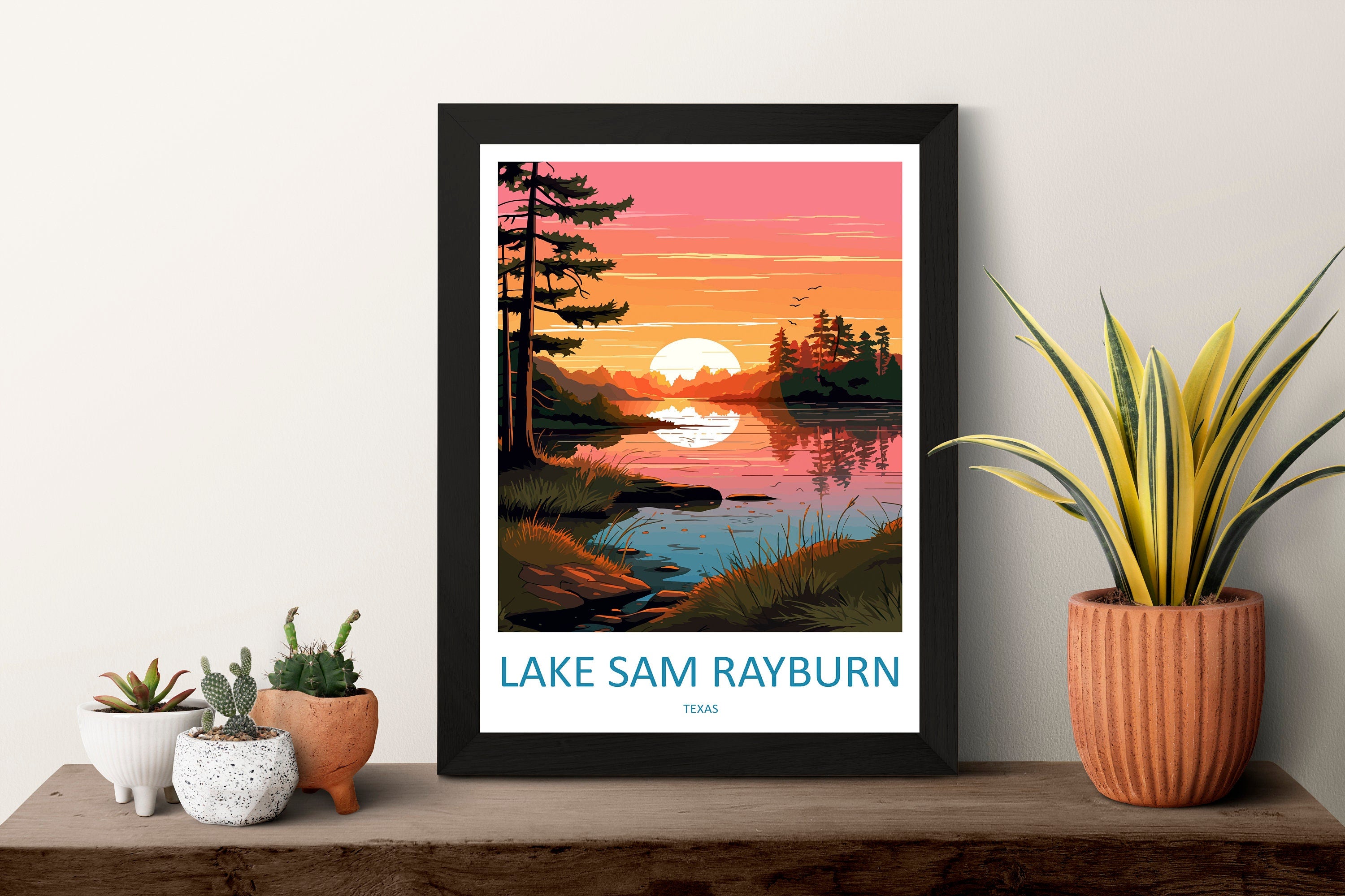 Lake Sam Rayburn Travel Print