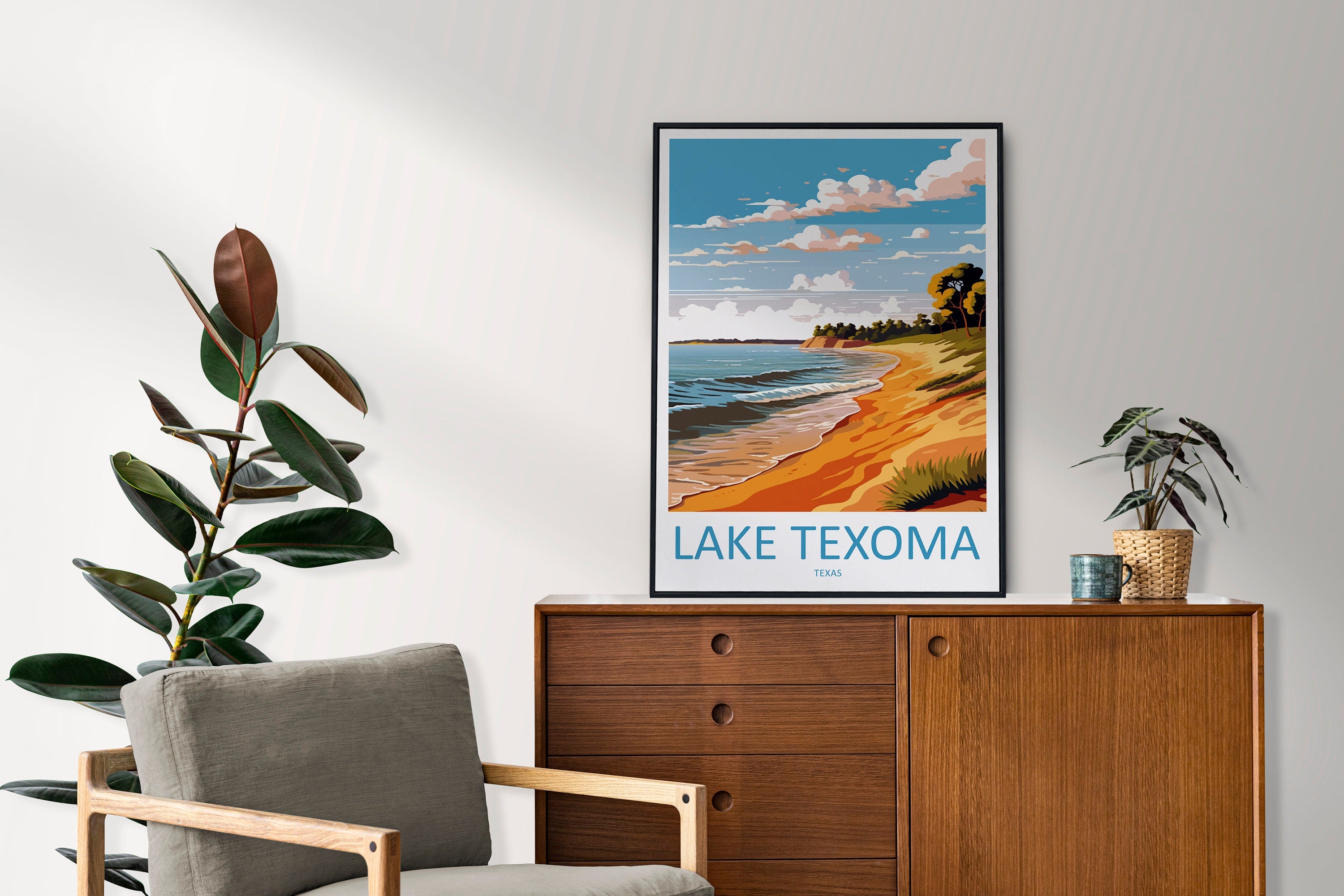 Lake Texoma Travel Print