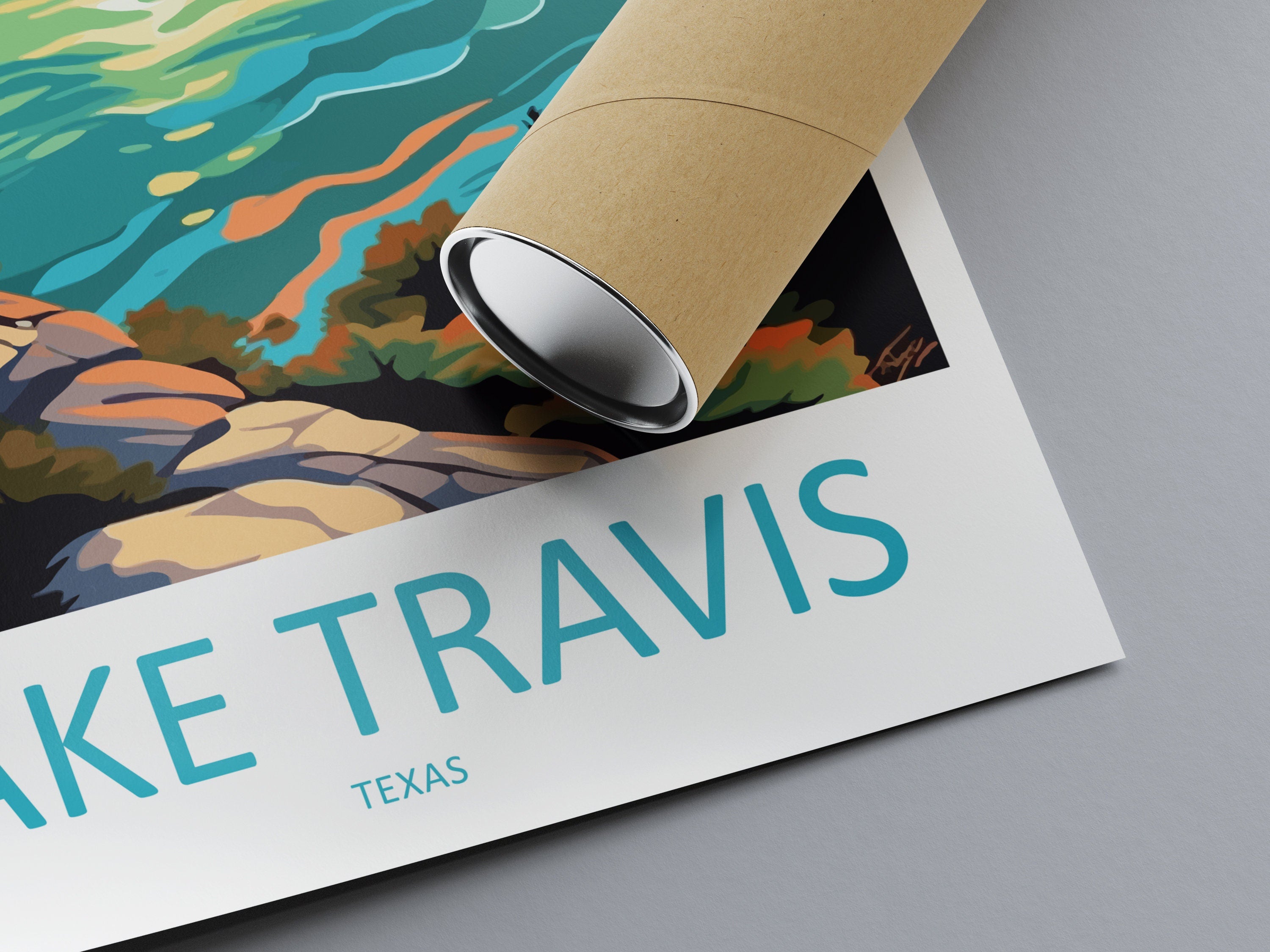 Lake Travis Travel Print