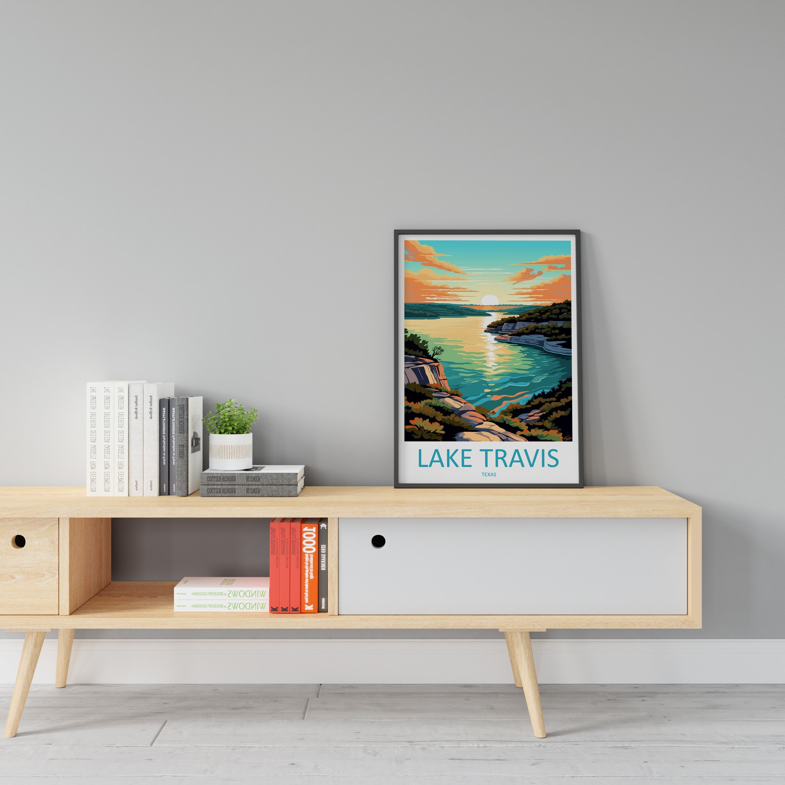 Lake Travis Travel Print