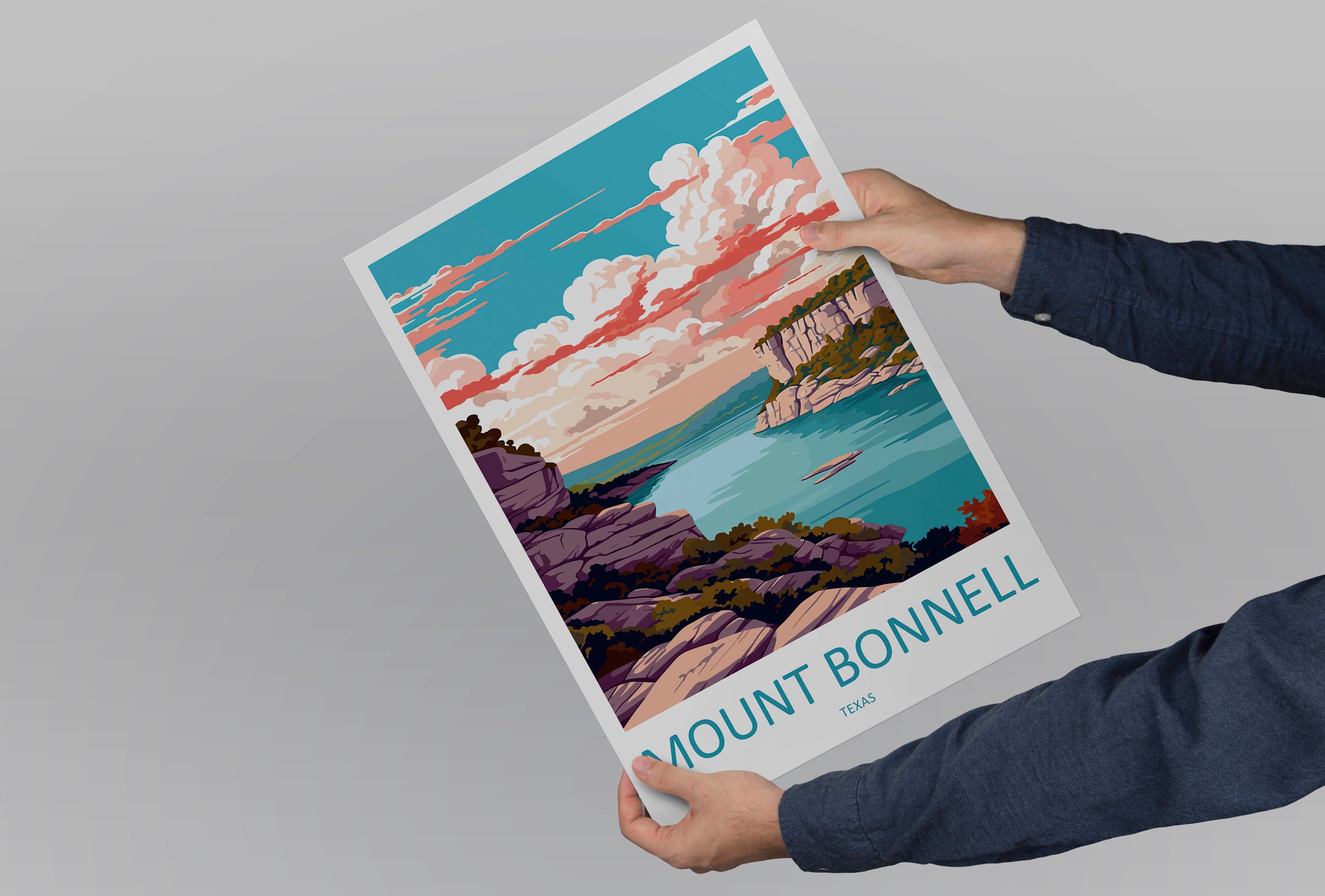 Mount Bonnell Travel Print