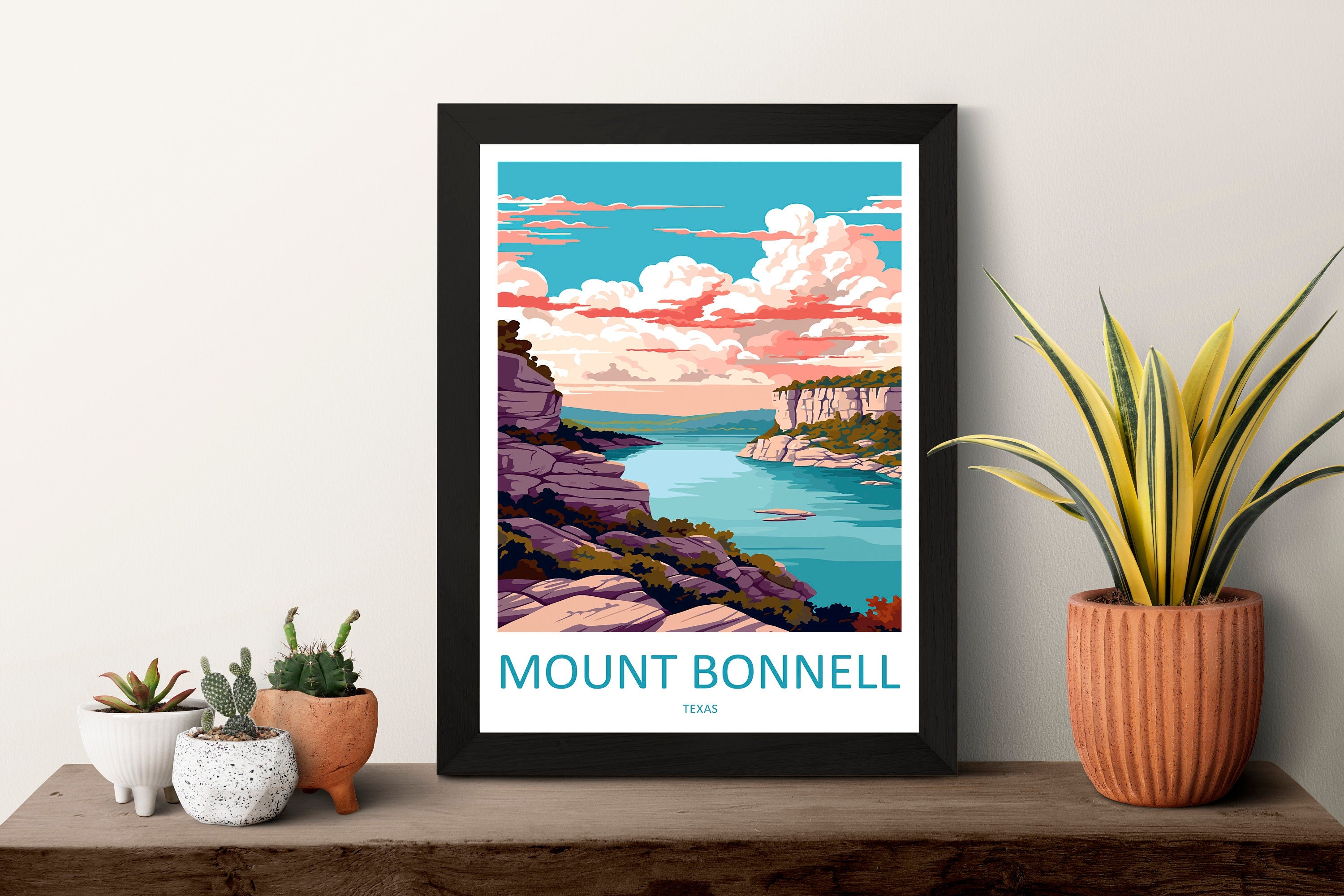 Mount Bonnell Travel Print