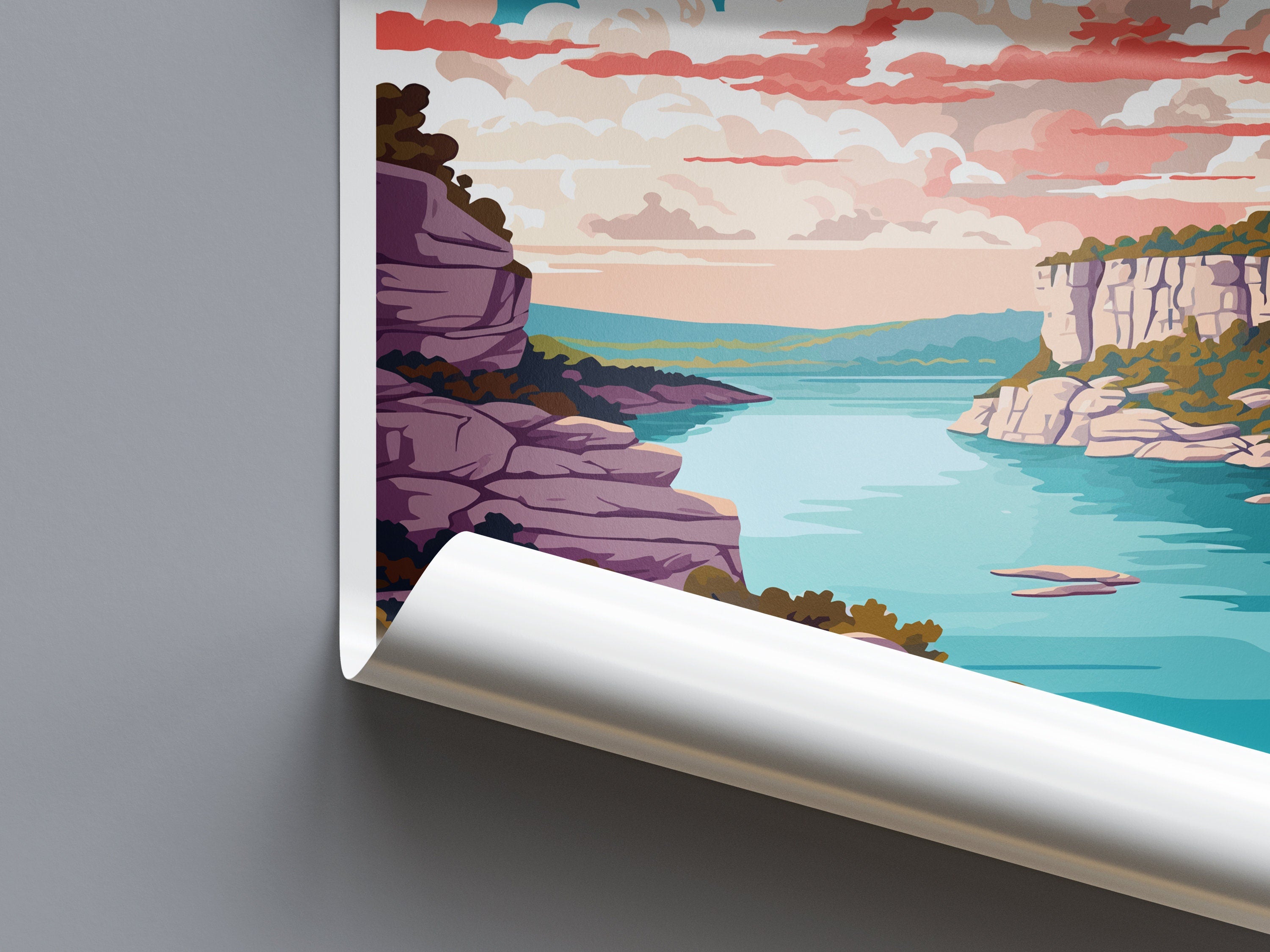 Mount Bonnell Travel Print