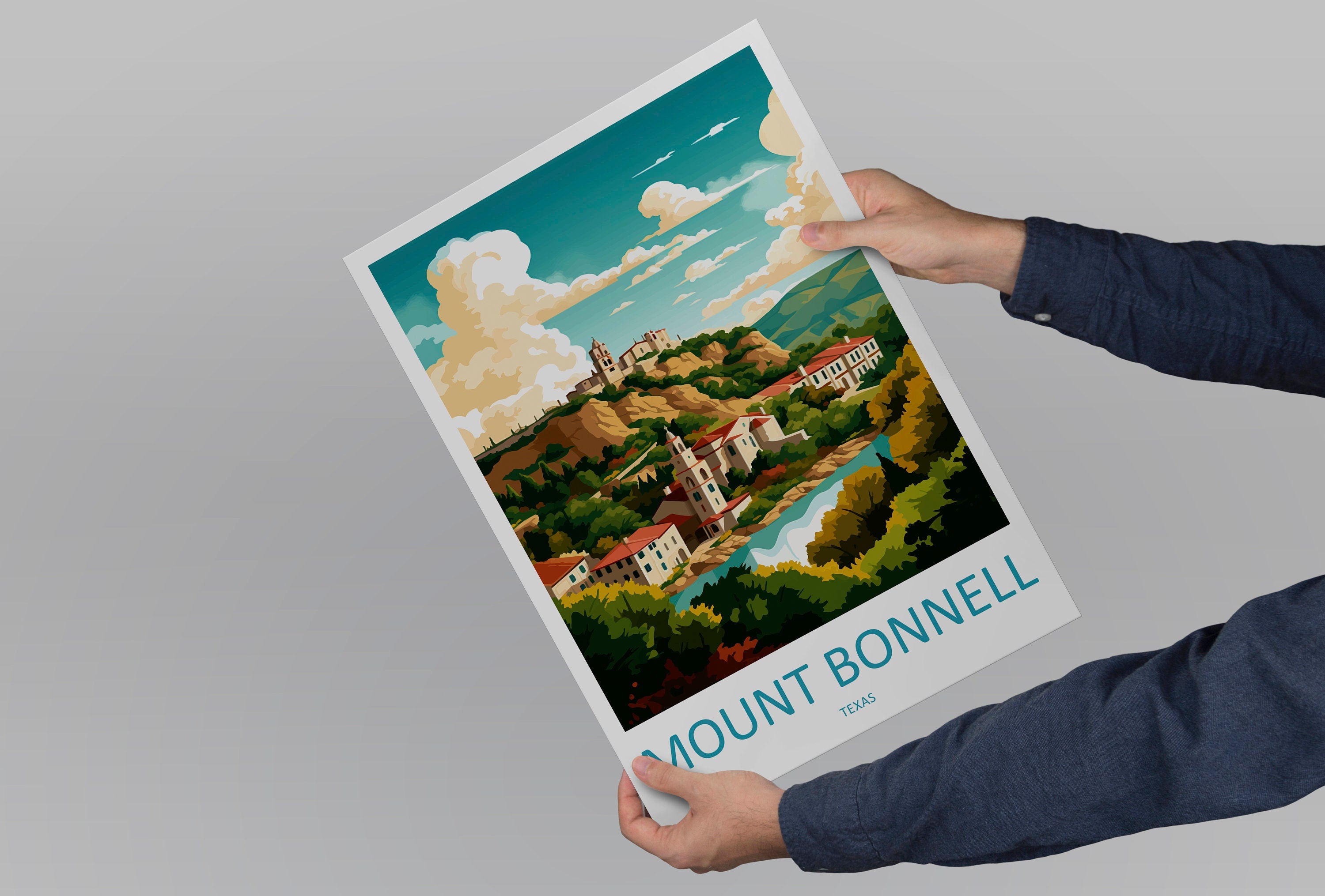 Mount Bonnell Travel Print