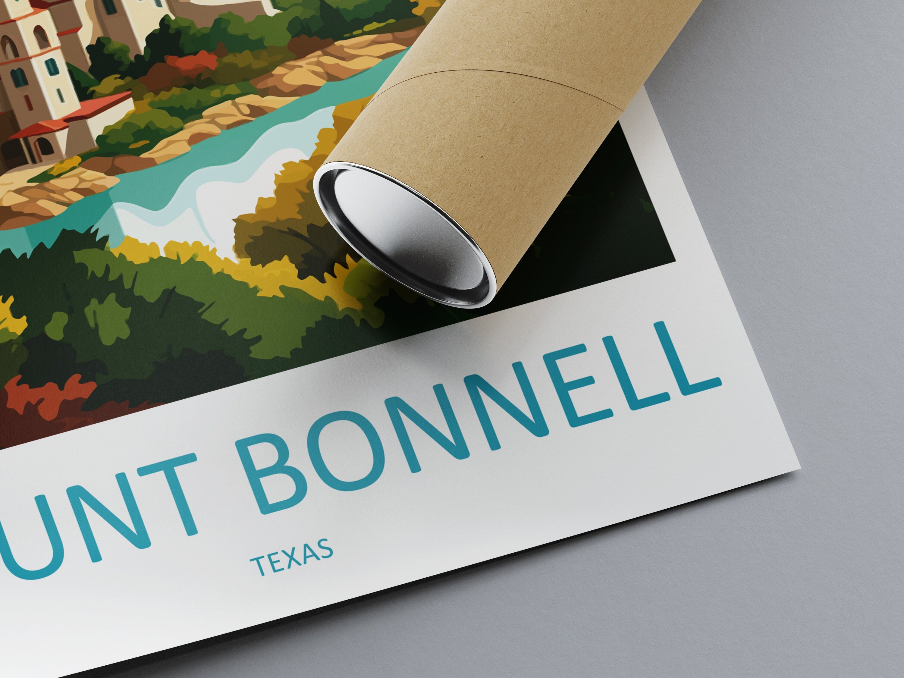 Mount Bonnell Travel Print